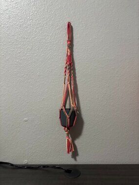 Dip Dyed Macrame Plant Hanger